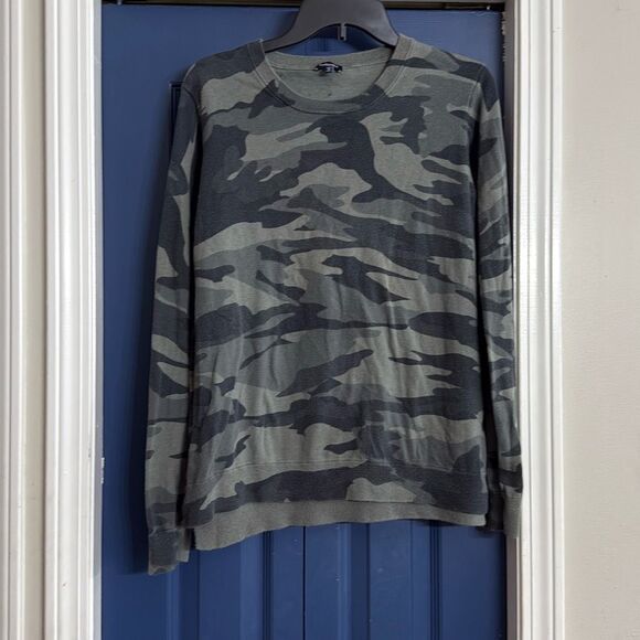 Splendid Light weight Camo Sweater Silk Blend Size M - Picture 1 of 5